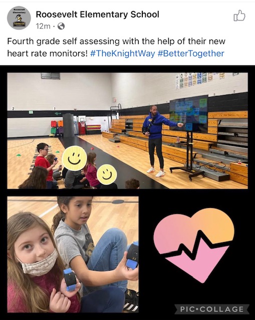 Farmington Elementary Students with Heart Zones
