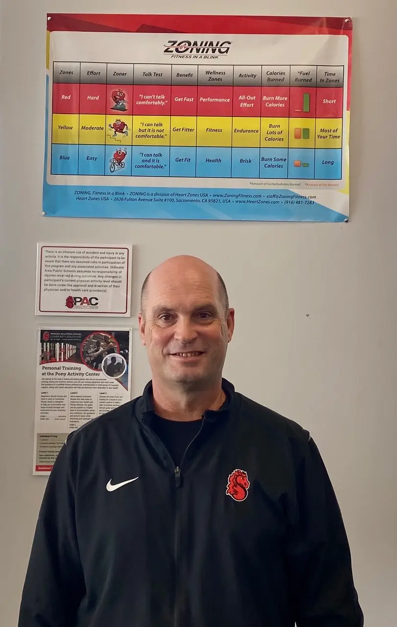 Darrell Salmi in front of zoning chart