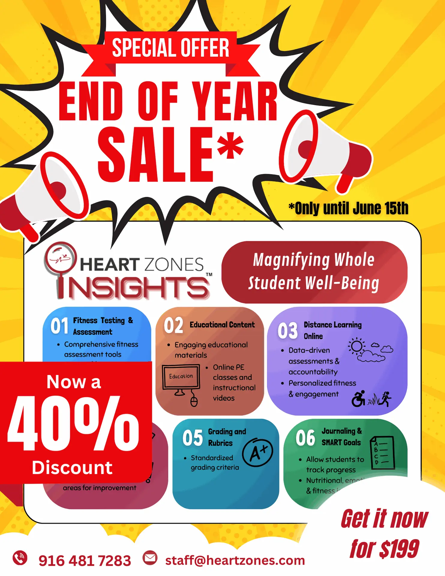 Heart Zones Insights end of school deal