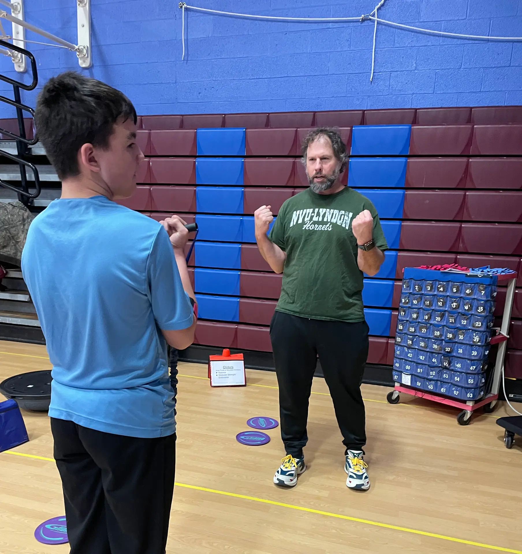 Kaide Kulakowski, 8th grader with Peter Auclair