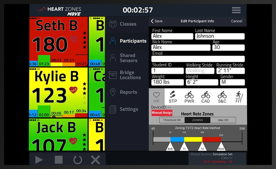 Personalized zones in Heart Zones Move