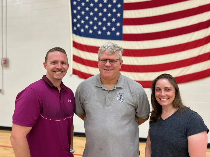 Chad and fellow PE department teachers