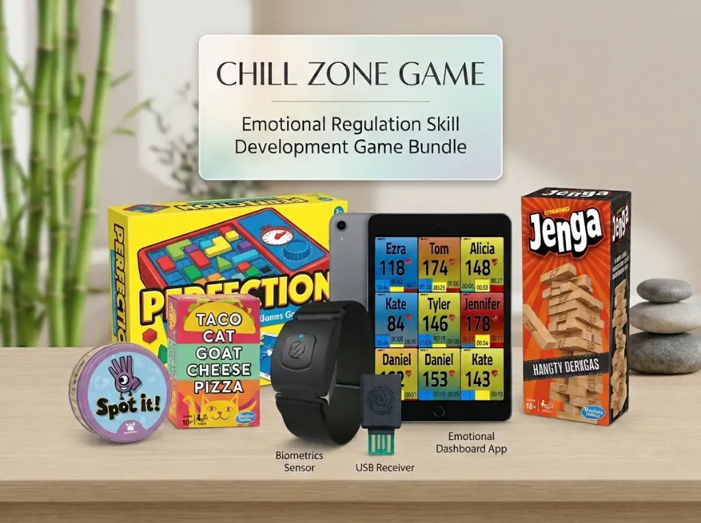 Chill Zone Game: Emotional Regulation Skill Development Game Bundle